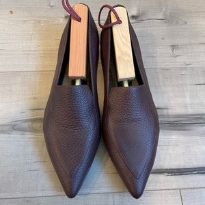 Burgundy Italian Leather Loafers